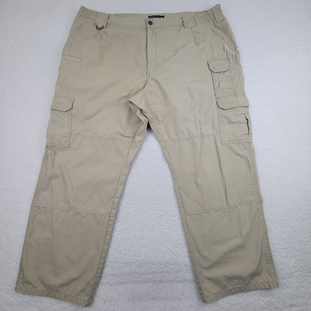 5.11 Tactical Series‎ Pants Mens 43x28.5 Khaki Ripstop Cargo Outdoor Hiking Work